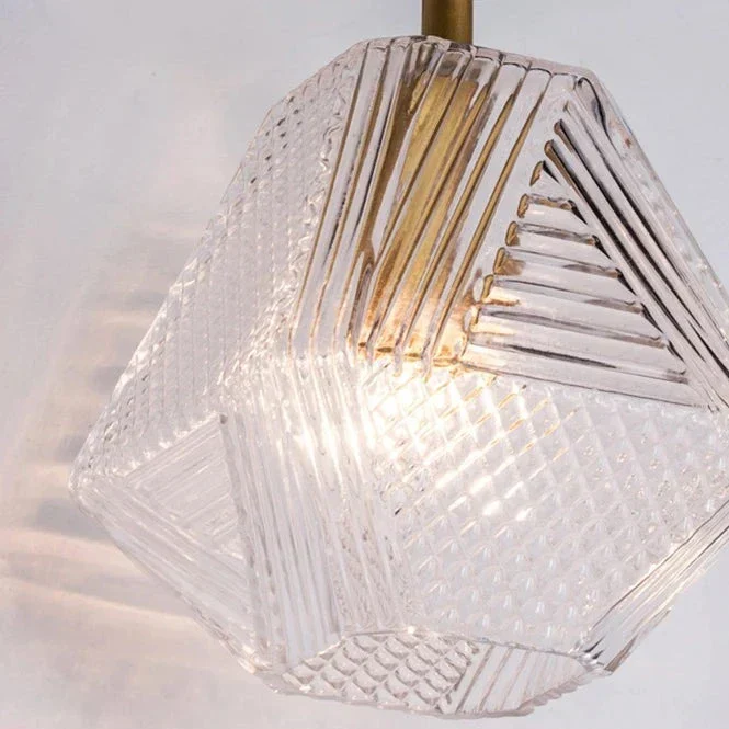 Raffineret Glaspendel med Gyldne Detaljer for Elegance