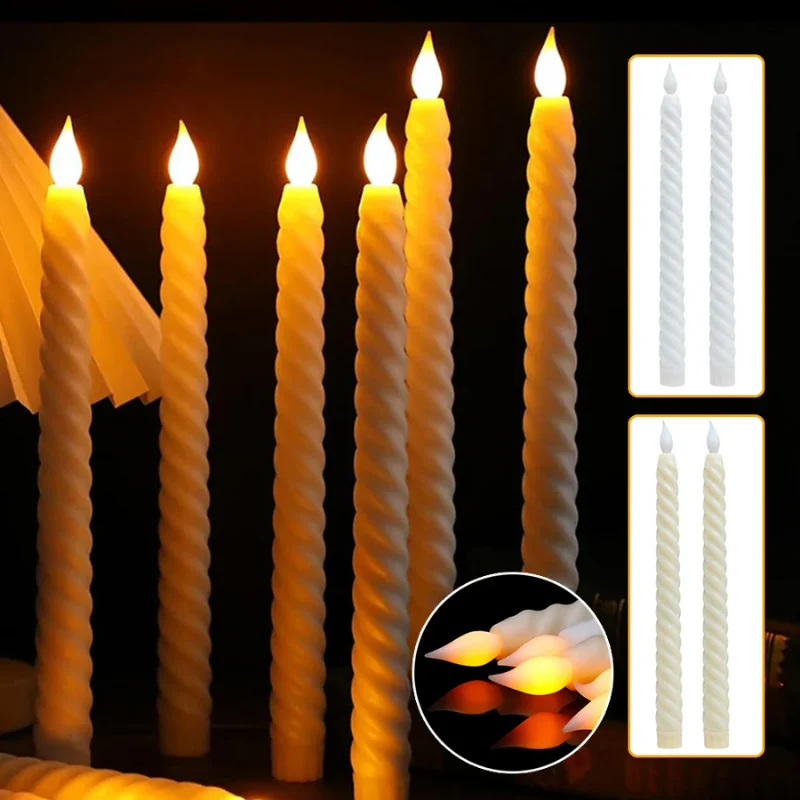 3D LED Lys til Julehygge - Sikkert og Realistisk Voksdesign