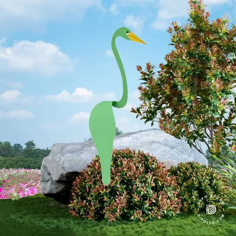 Livlig Flamingo Vindspinner til Haven - Skab Magisk Bevægelse