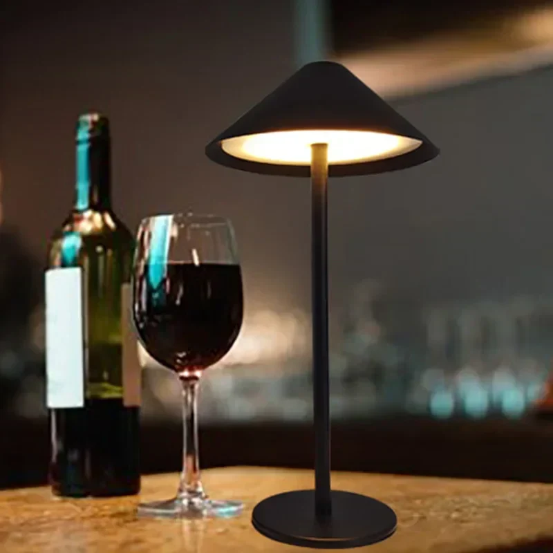 Justerbar Genopladelig LED Bordlampe med Lang Batteritid