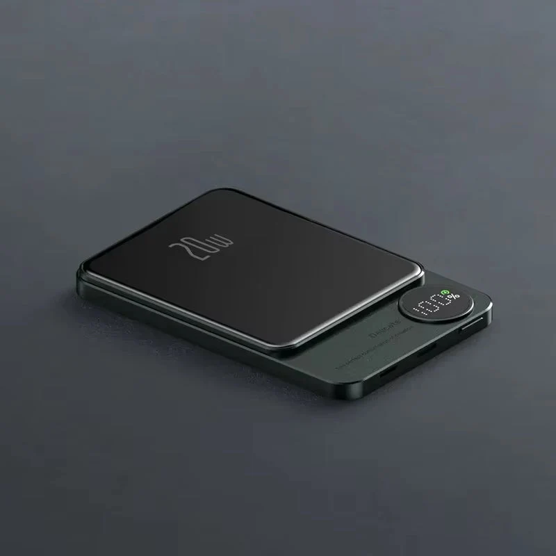 Kompakt Magnetisk Powerbank med Hurtig Trådløs Opladning