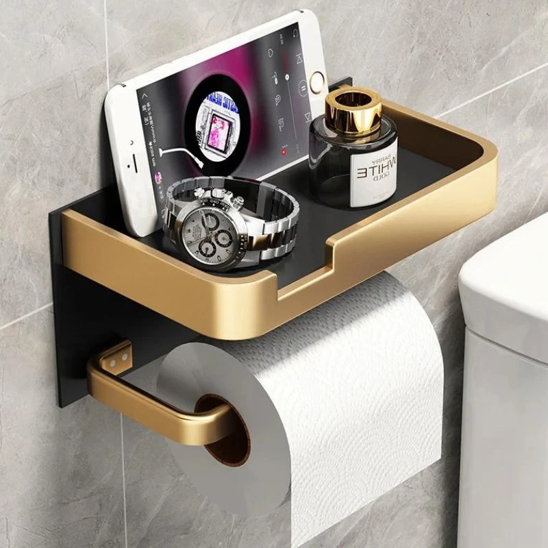 Stilren Toiletpapirholder med Poleret Finish og Nem Montering