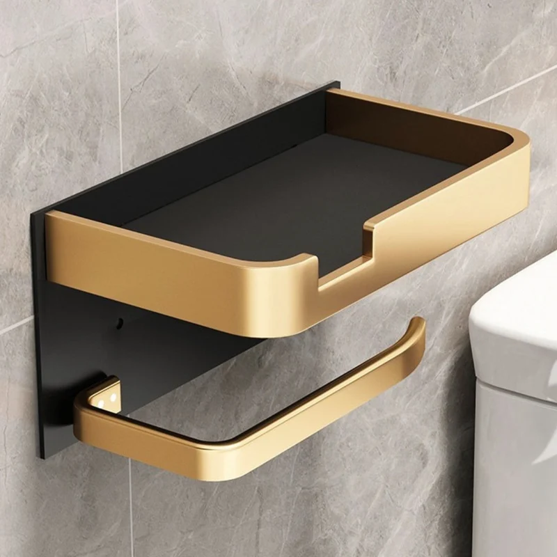 Stilren Toiletpapirholder med Poleret Finish og Nem Montering