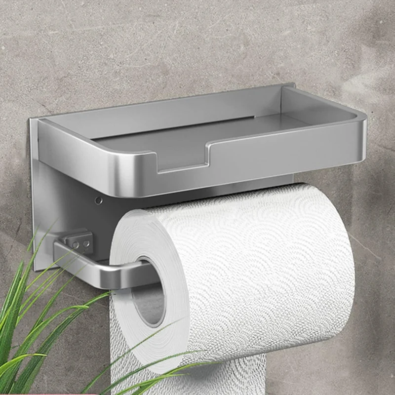 Stilren Toiletpapirholder med Poleret Finish og Nem Montering