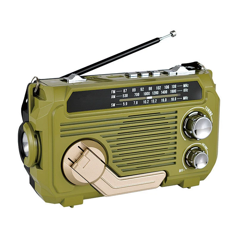 Retro Soldrevet Radio med AM/FM/SW og Bæredygtig Energi
