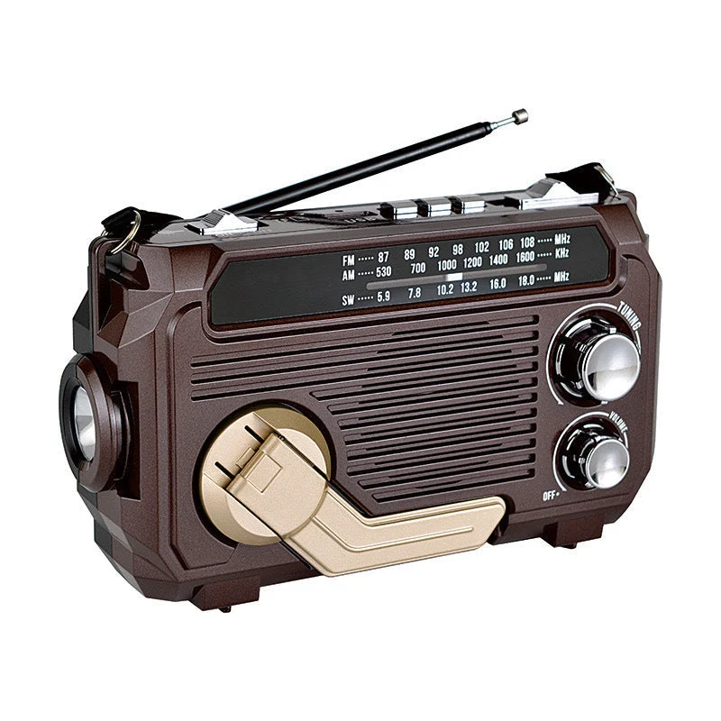 Retro Soldrevet Radio med AM/FM/SW og Bæredygtig Energi