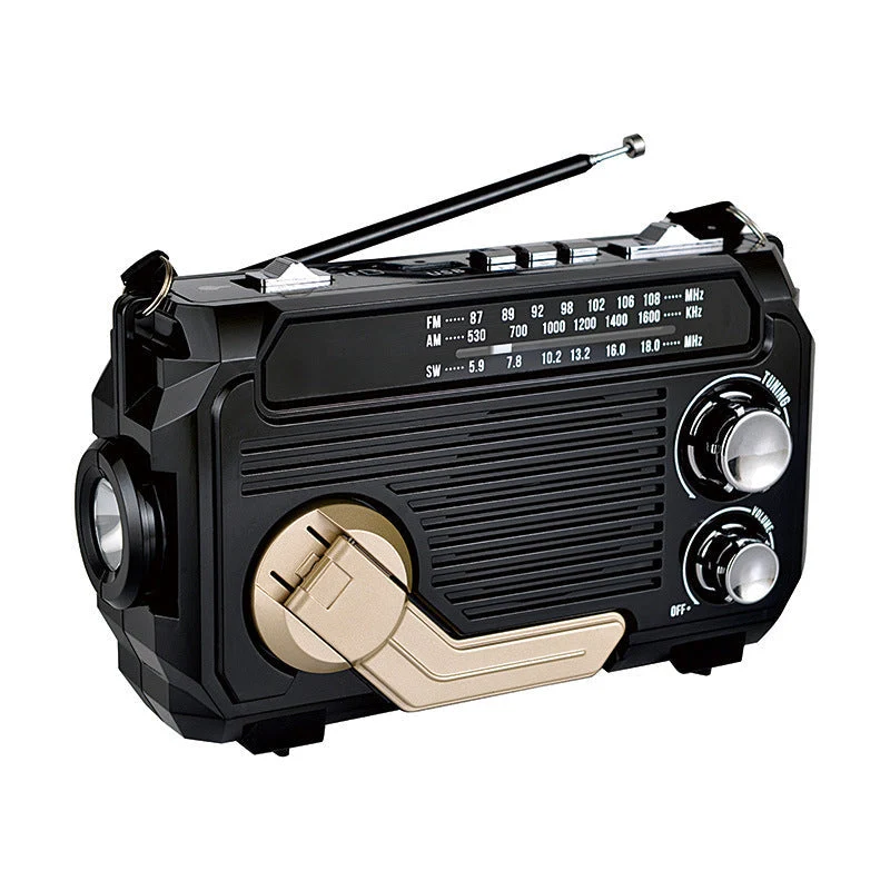 Retro Soldrevet Radio med AM/FM/SW og Bæredygtig Energi