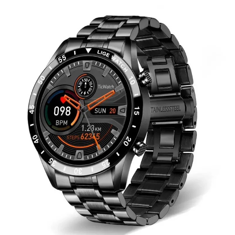 Elegant Smartwatch med Avanceret Sundhedsovervågning