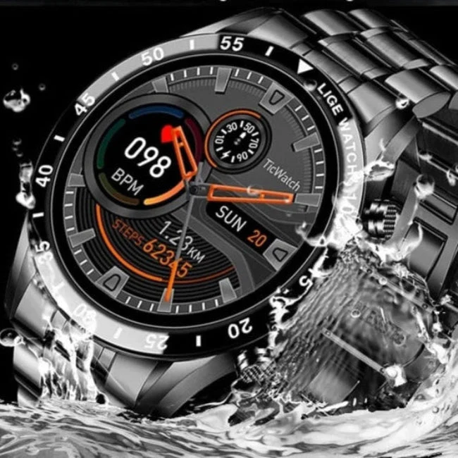 Elegant Smartwatch med Avanceret Sundhedsovervågning