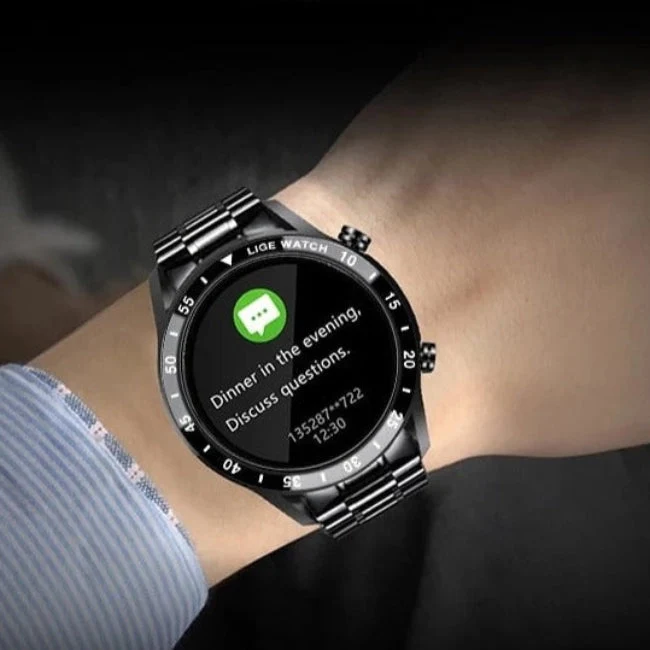 Elegant Smartwatch med Avanceret Sundhedsovervågning