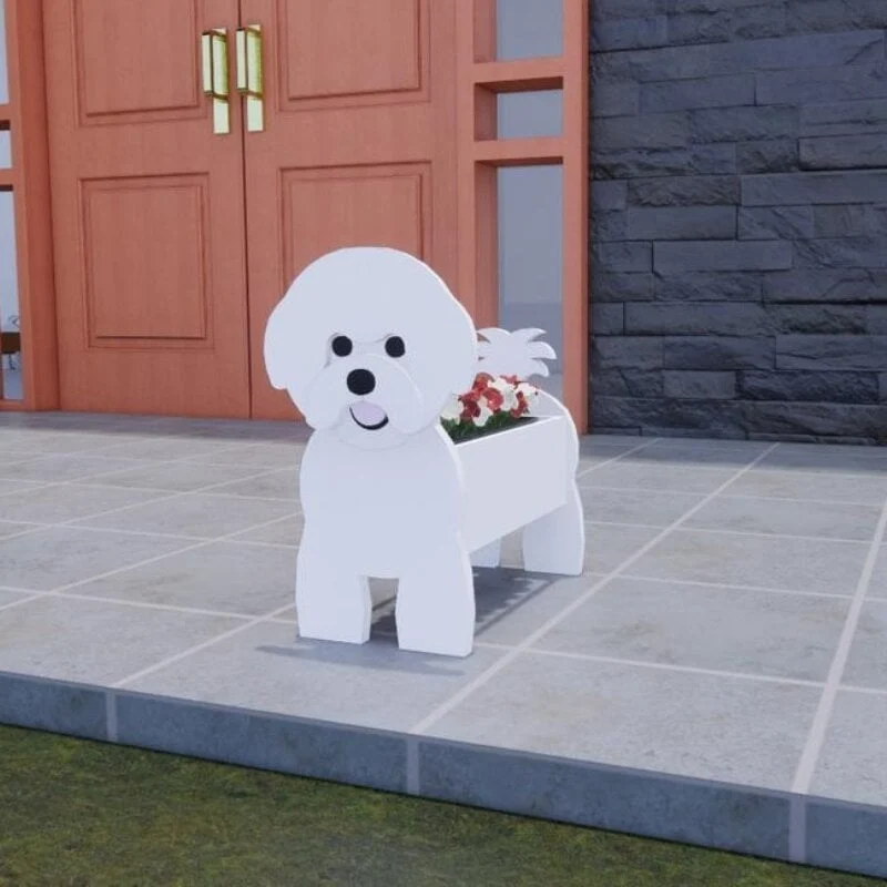 Unik Kæledyr Blomsterkrukke i Håndmalet Design