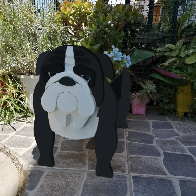 Unik Kæledyr Blomsterkrukke i Håndmalet Design