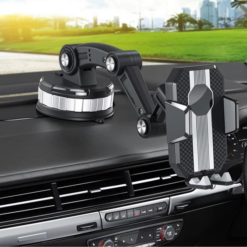 Smartphone Holder til Bil - Sikker Montering & 360° Fleksibilitet