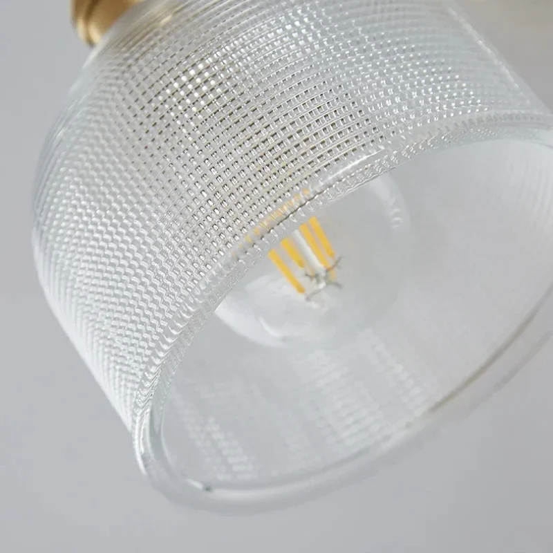 Justerbar Væglampe med Ribbet Glas og Nordisk Design