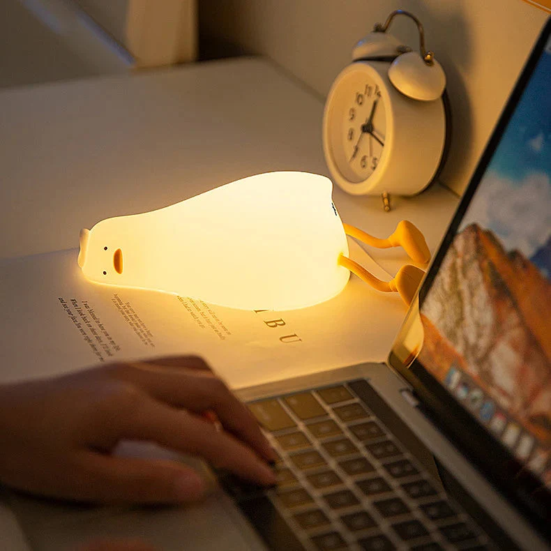 Børnevenlig Natlampe med Dæmpbar Lys og Mobilholder
