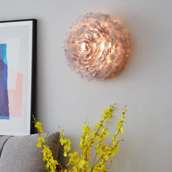 Elegant Væglampe med Skandinavisk Design og Blød Belysning