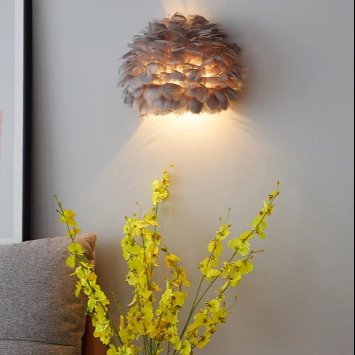 Elegant Væglampe med Skandinavisk Design og Blød Belysning