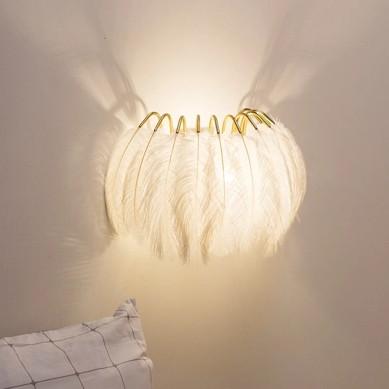 Elegant Væglampe med Skandinavisk Design og Blød Belysning