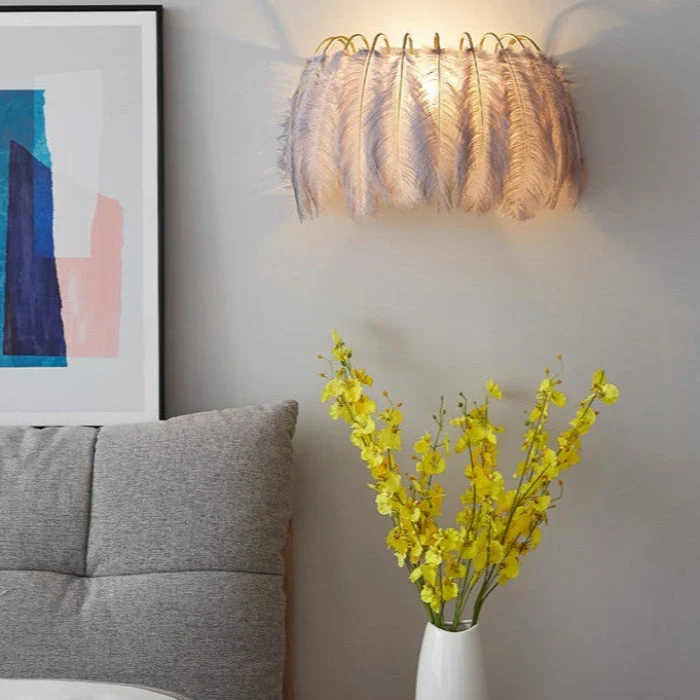 Elegant Væglampe med Skandinavisk Design og Blød Belysning