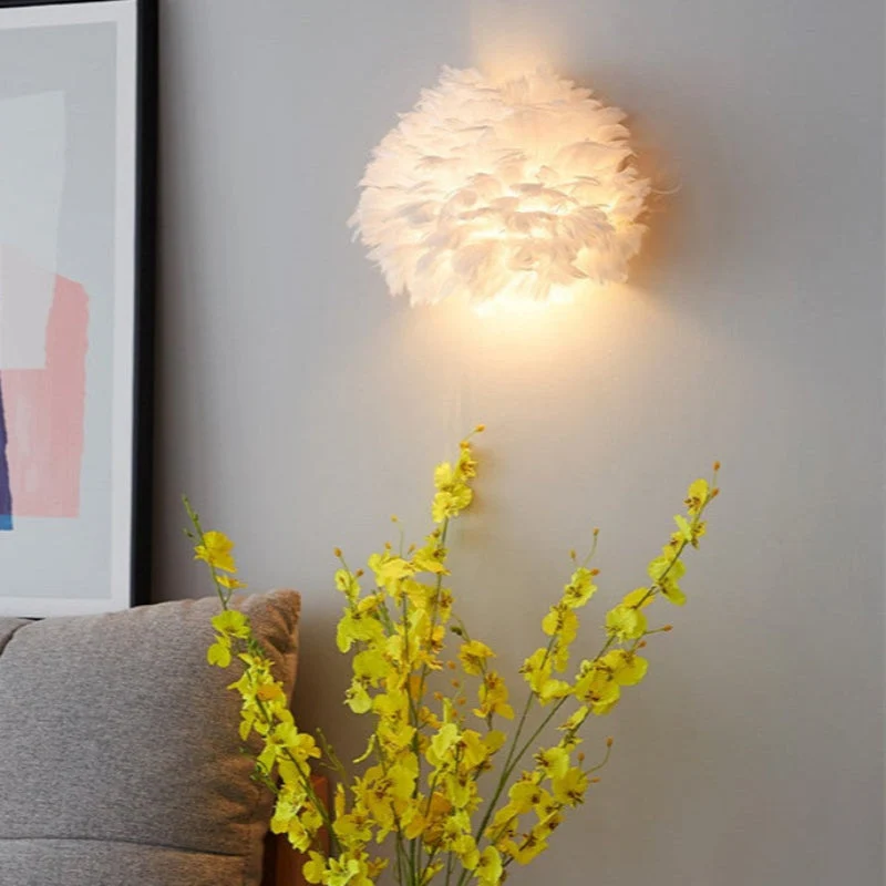 Elegant Væglampe med Skandinavisk Design og Blød Belysning