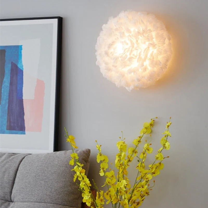 Elegant Væglampe med Skandinavisk Design og Blød Belysning