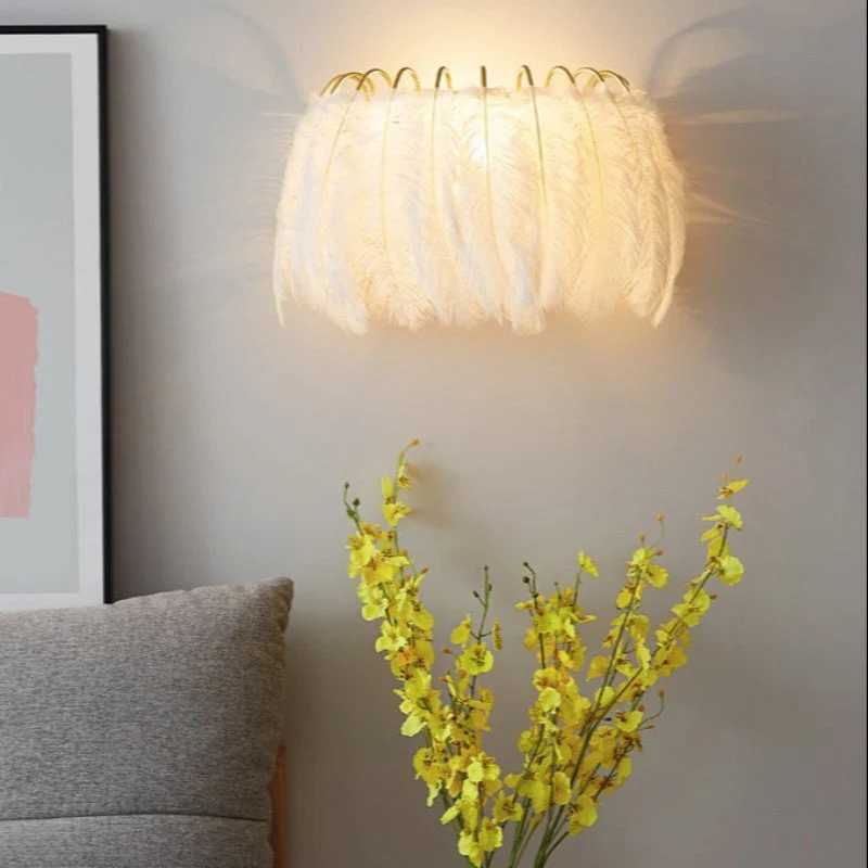 Elegant Væglampe med Skandinavisk Design og Blød Belysning