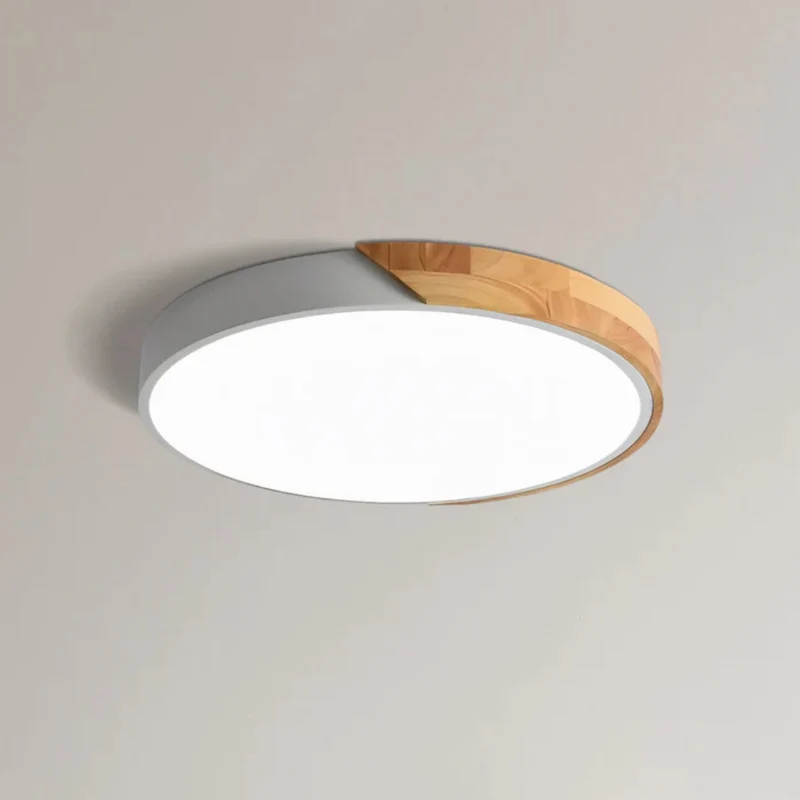 Moderne LED Træloftlampe – Energibesparende Skandinavisk Design