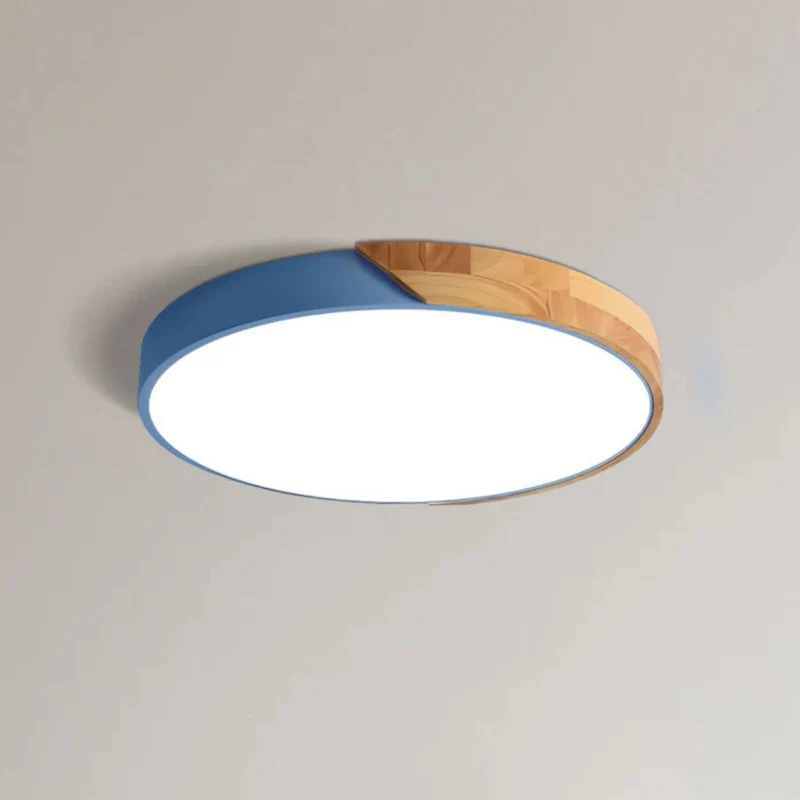 Moderne LED Træloftlampe – Energibesparende Skandinavisk Design