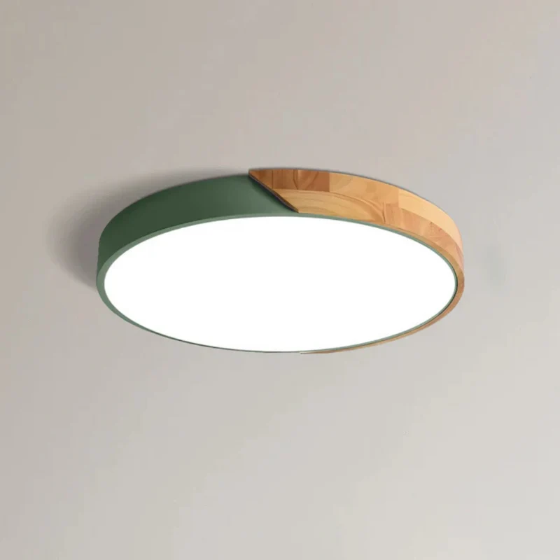 Moderne LED Træloftlampe – Energibesparende Skandinavisk Design