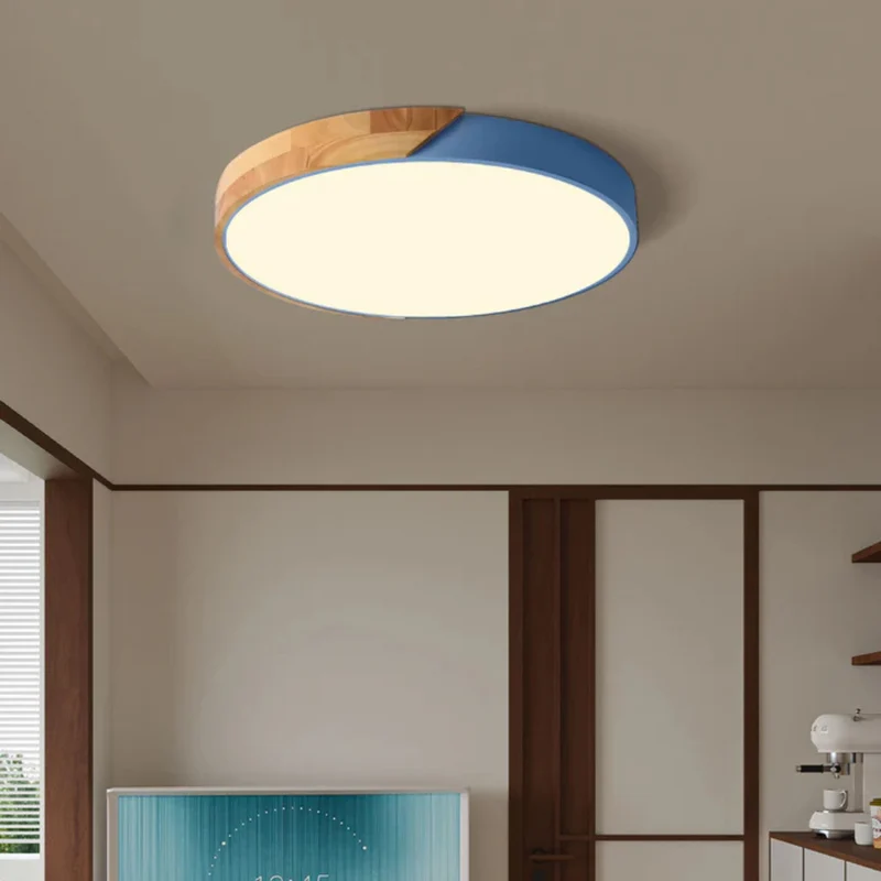 Moderne LED Træloftlampe – Energibesparende Skandinavisk Design