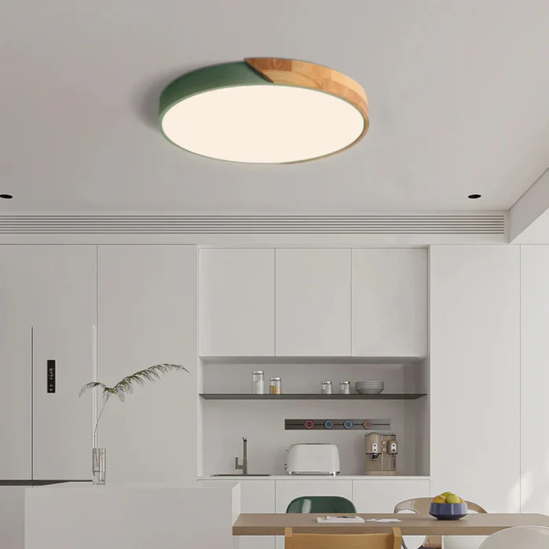 Moderne LED Træloftlampe – Energibesparende Skandinavisk Design
