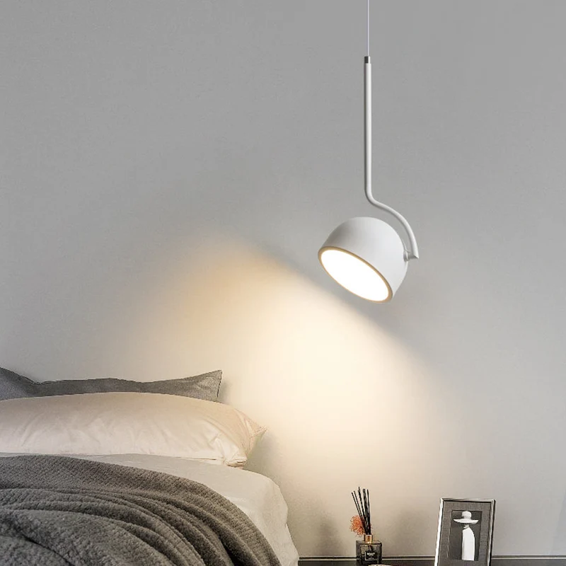 Elegant LED Hængelampe med Blødt Lys til Soveværelset