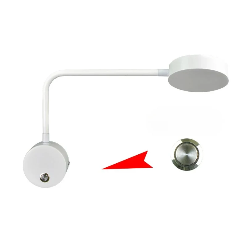 Elegant LED-væglampe med 360° justerbart lys