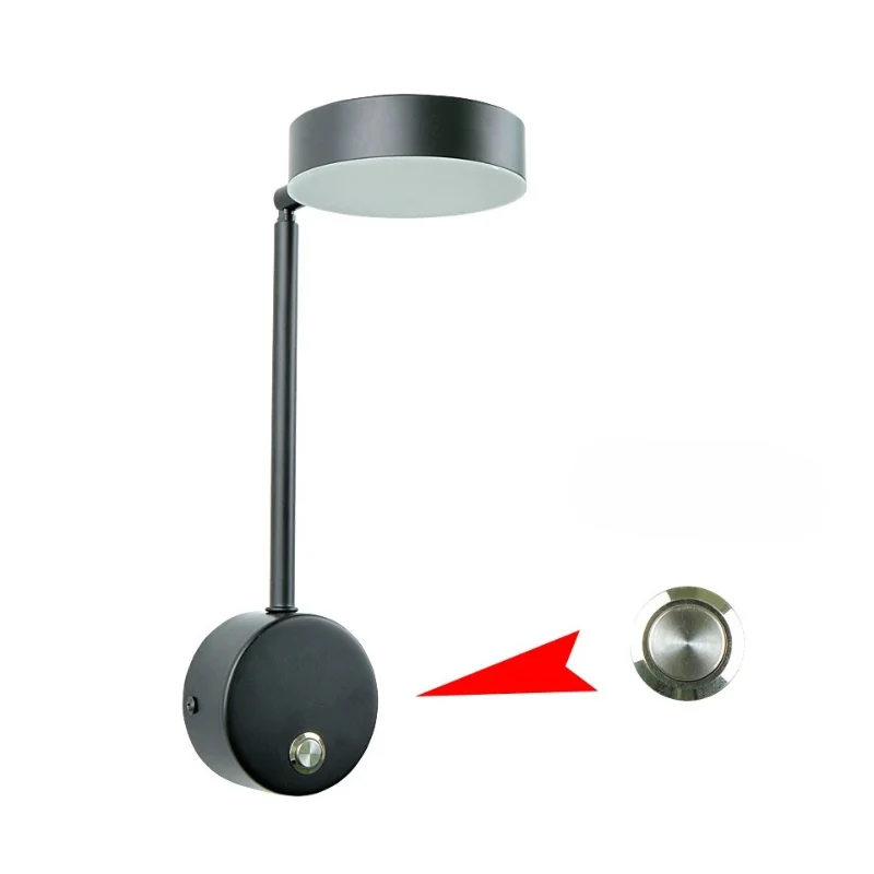 Elegant LED-væglampe med 360° justerbart lys