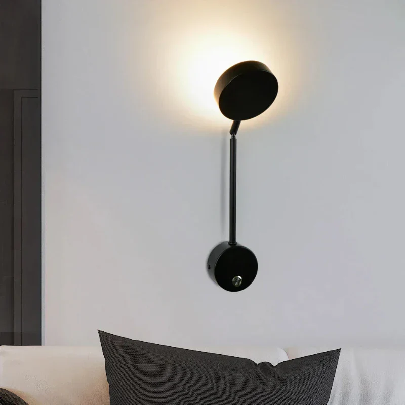 Elegant LED-væglampe med 360° justerbart lys