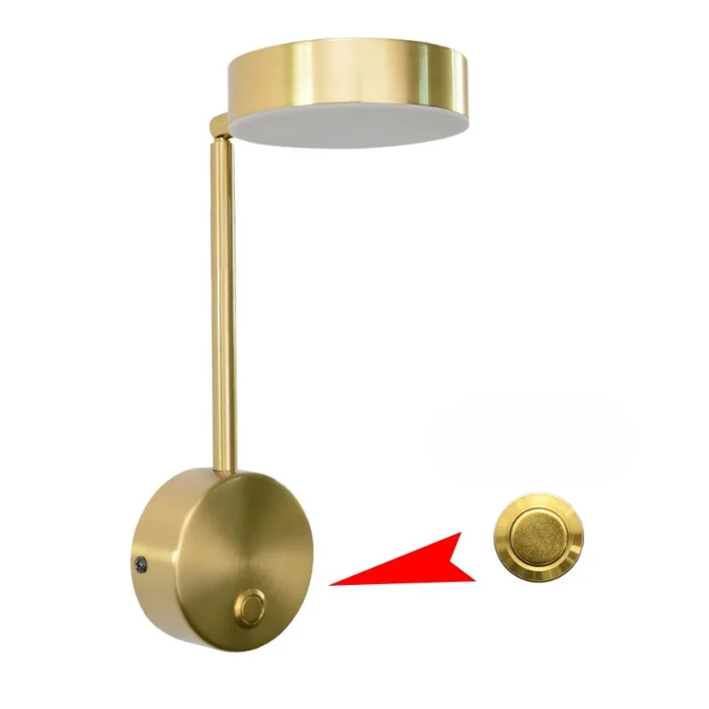 Elegant LED-væglampe med 360° justerbart lys