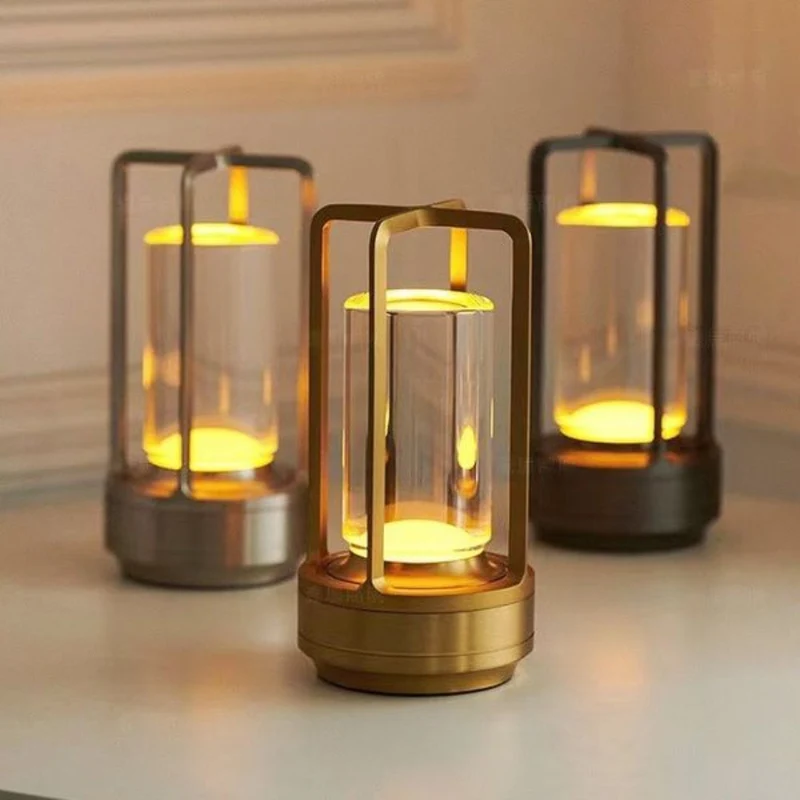 Krystalbordlampe med Fortryllende LED-Reflekser