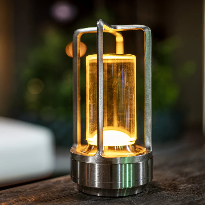 Krystalbordlampe med Fortryllende LED-Reflekser