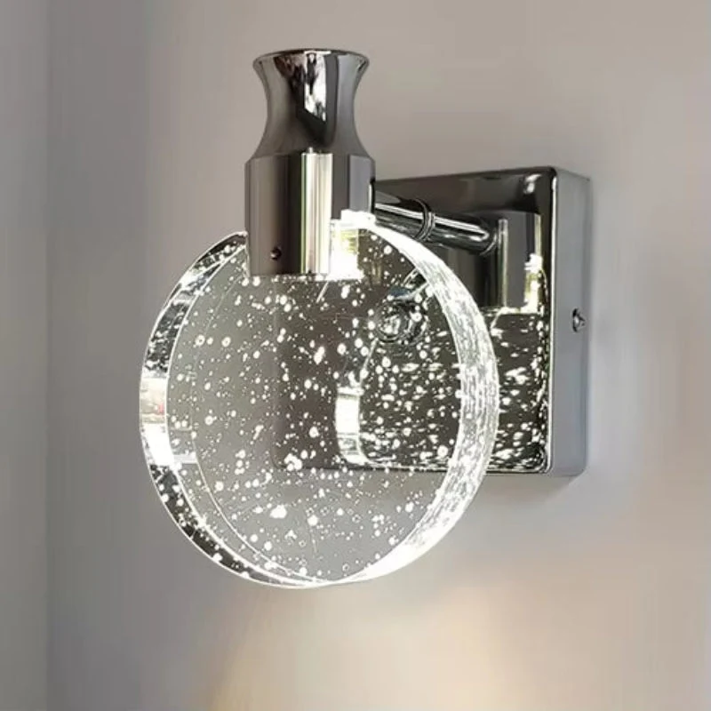 Elegant krystal LED-væglampe – Stilfuld atmosfære til hjemmet