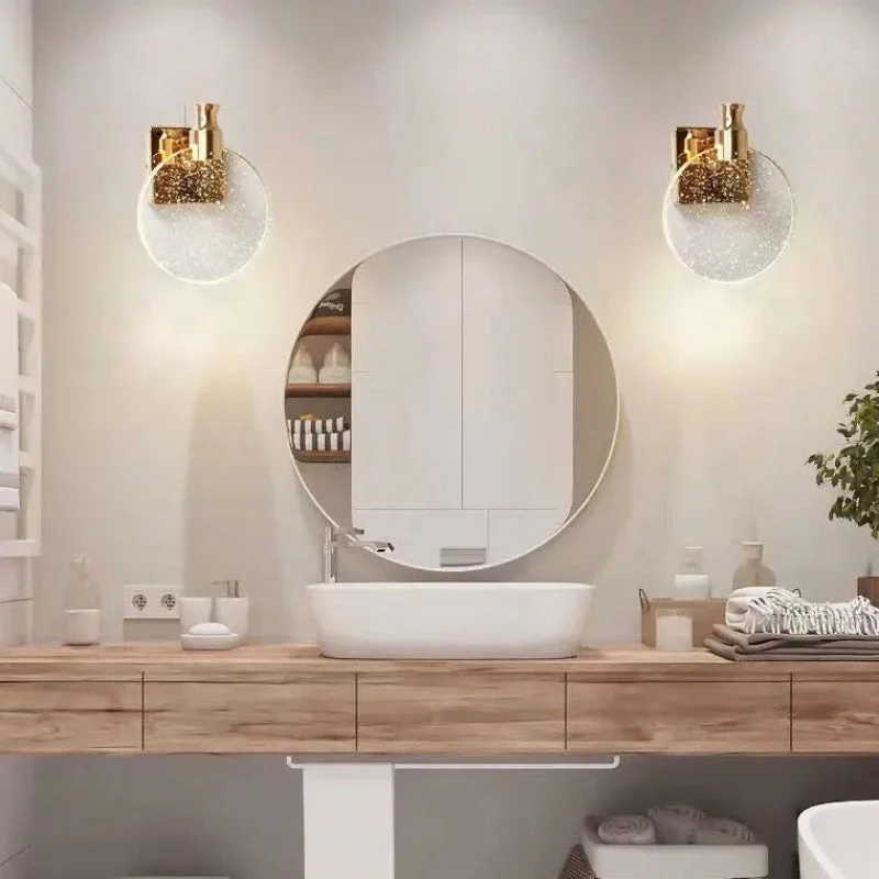 Elegant krystal LED-væglampe – Stilfuld atmosfære til hjemmet