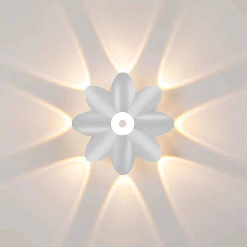 Moderne væglampe med lotusdesign og blid LED-belysning