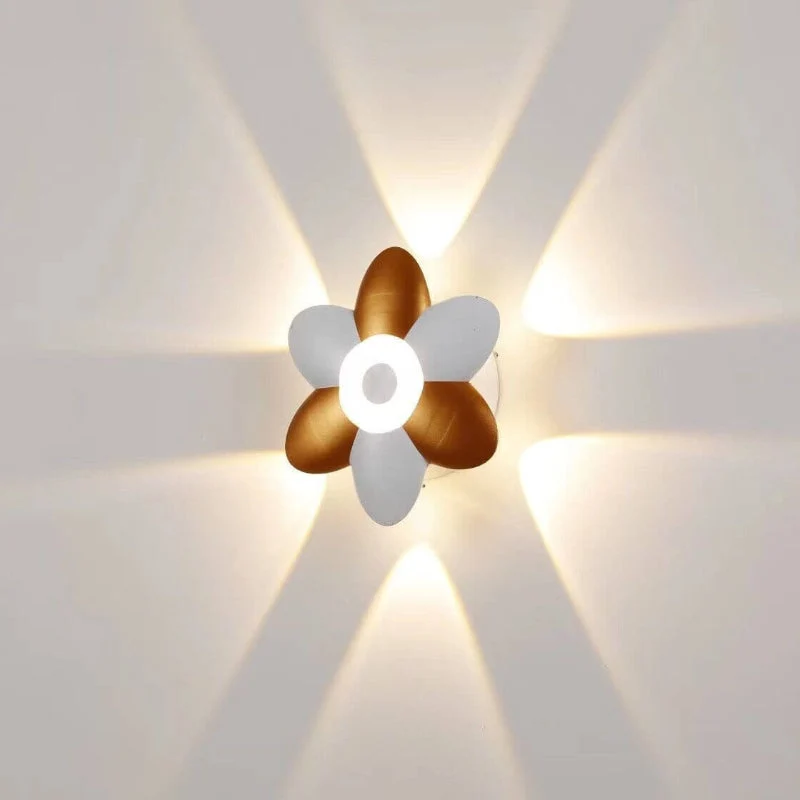 Moderne væglampe med lotusdesign og blid LED-belysning