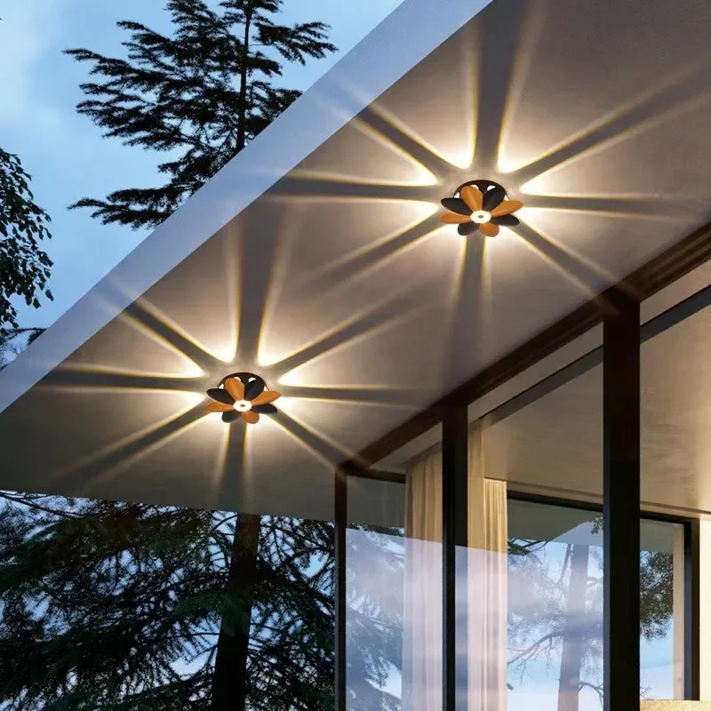 Moderne væglampe med lotusdesign og blid LED-belysning