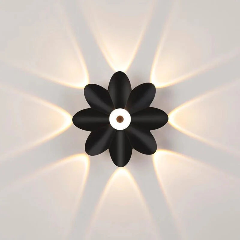 Moderne væglampe med lotusdesign og blid LED-belysning