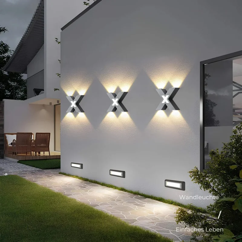 Elegant LED-væglampe med vejrbestandig funktionalitet