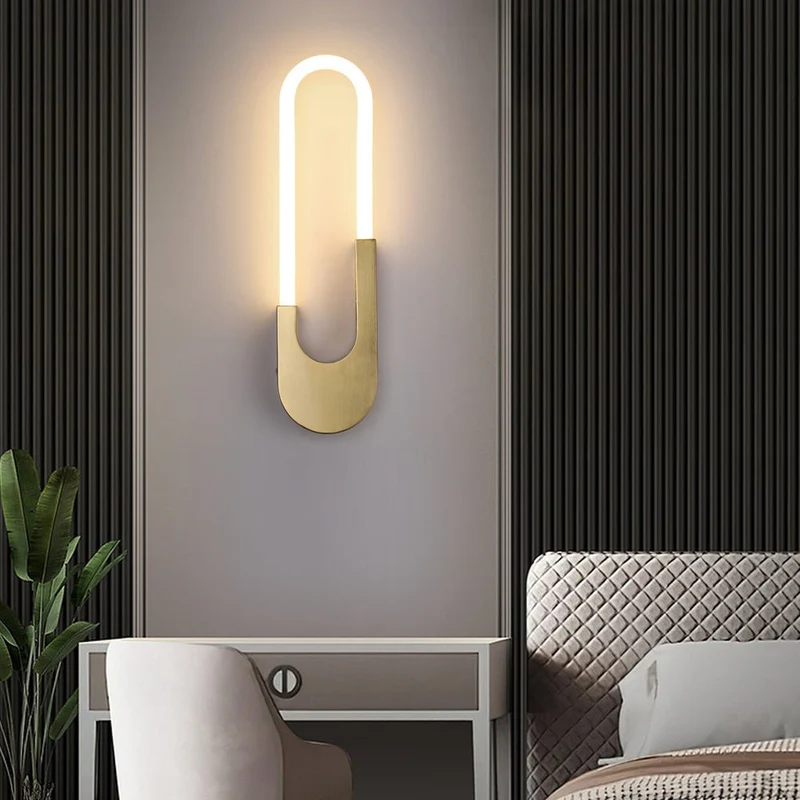 Stilfuld Oval LED Væglampe med Blid Belysning