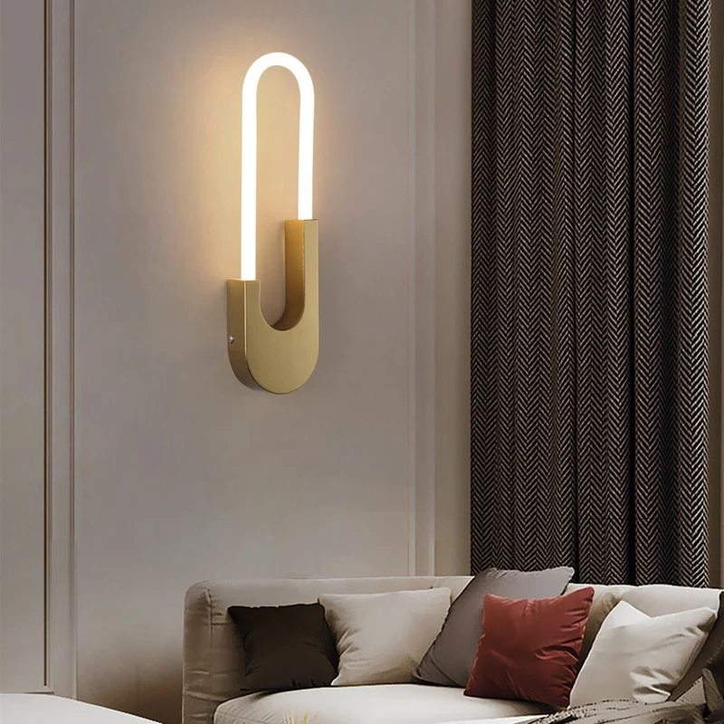 Stilfuld Oval LED Væglampe med Blid Belysning