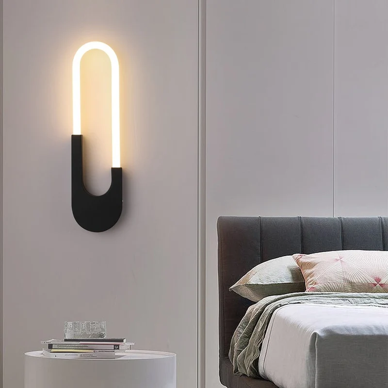 Stilfuld Oval LED Væglampe med Blid Belysning