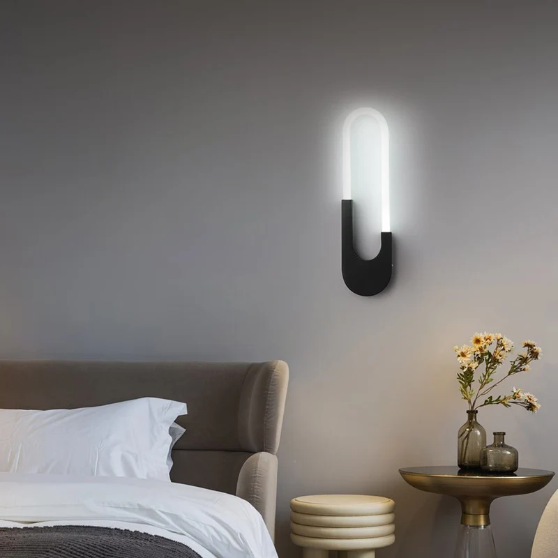 Stilfuld Oval LED Væglampe med Blid Belysning