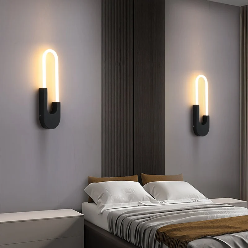 Stilfuld Oval LED Væglampe med Blid Belysning